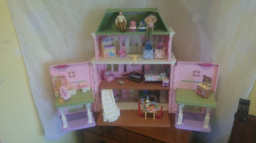 fisher price dollhouse with lights